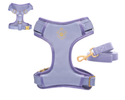 Purple Lilac Leash & Harness Set
