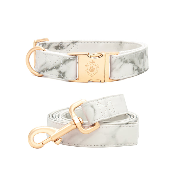 Ensemble de Collier et Laisse Marbre Yellow Gold